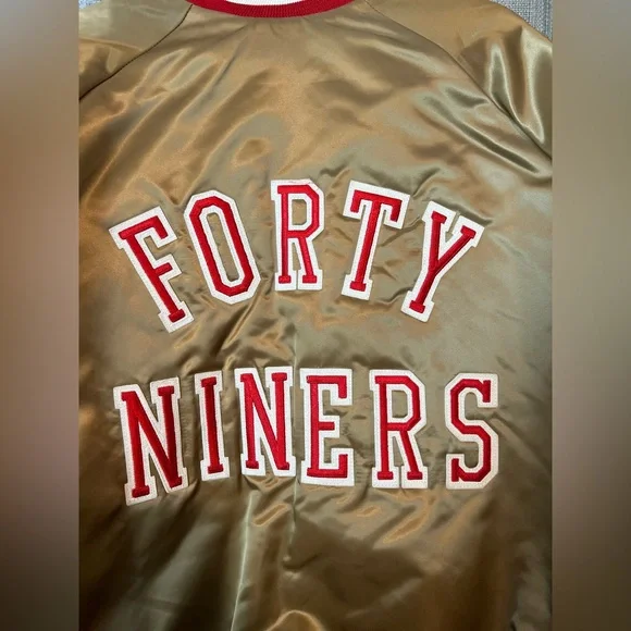 Vintage San Francisco 49ers Locker Line Good Satin Jacket Size XL - Picture 5 of 12
